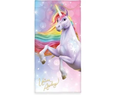 Herding Unicorn Academy veliūrinis rankšluostis 75 x 150 cm 100% medvilnės veliūras