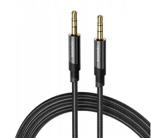 Hoco Toocki 3.5mm vyriškas į 3.5mm vyriškas audio Aux kabelis 5m juodas Moy4