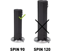 Höfats - spin 90 | spin 900 uždangalas - puikiai tinkantis ir vandenį atstumiantis apsauginis uždangalas - pagamintas iš patvaraus poliesterio ir nailono mišinio audinio su raišteliu