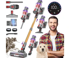 Hoover Akumuliatorinis dulkių siurblys Coovy Su7 lengvas galingas turbo siurbimas Led 580w
