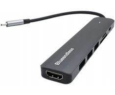 Hub 7in1 adapteris Usb-c / Hdmi 4k / Usb 3.0 / Sd Pd