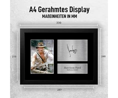 Plakatas Hwc Trading Fr A4 Harrison Ford Indiana Jones - A4 įrėminti dovanų spaudiniai, pasirašyta autografų nuotrauka filmų suvenyrų gerbėjams - A4 įrėminta