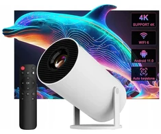 Hy300 mini projektorius 4k android 11 wifi6 bt5.0 namų kino projektorius