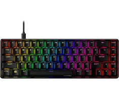Hyperx Alloy Origins 65 Mechaninė klaviatūra žaidimams, Qwerty American išdėstymas, 65% Form Factor, Hyperx Raudona Switch, Pbt Double-shot Keycaps, Rgb Apšvietimas, Nuimamas Usb-c Kabelis, Juoda