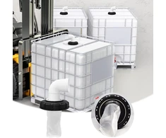 Ibc dangtelio filtras, 90° ibc dangtelio filtras 163 mm nailoninis lietaus vandens filtras plaunamas su dangteliu ibc filtro dangtelis su lanku ibc talpos filtras ibc talpos priedai ibc lietaus vandens talpai dn 150