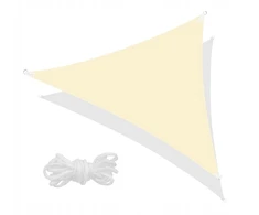 Ibizsail Apsauginė burė nuo saulės, sodo skėtis, markizė, stogelis 4x3,5x3,5 m, kreminė