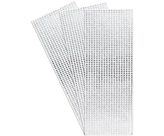 Ideen mit Herz Brangakmenių krašteliai, Twinkle, lipnūs, skersmuo 4 mm, skaidrūs, 3 lapai, blizgančių akmenų krašteliai, pagaminti iš briaunuotų akmenų elegantiškam dekoravimui