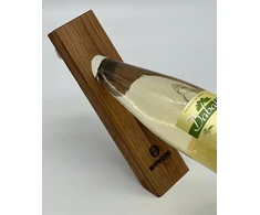 Idėja dovanai, elegantiškas ąžuolinis vyno stovas Baywood 45°
