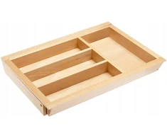 Įdėklas į stalčių įrankiams, medinis buko, reguliuojamas 40–60 cm, Gtv