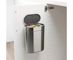 Ikea Brogrund Jutiklinis šiukšliadėžė 21 x 14 x 27 cm, nerūdijantis plienas