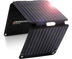 Innovate nešiojamas saulės įkroviklis 21w 5v 3amp max su usb type c-a jungtimi, sulankstomas ir atsparus vandeniui saulės kolektorius, puikiai tinkantis stovyklavimui, žygiams, kelionėms pėsčiomis, paplūdimiui, kalnams...