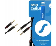 Instrumentinis kabelis 2x Jack 6,3mm - 2x Jack 6,3mm 5 metrų - Ssq Jmjm5