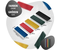Intako plastikiniai stiklinimo blokeliai – 300 vnt. rinkinys – 30 x 100 mm – šeši aukščiai nuo 2 iki 6 mm – tarpikliai – tarpikliai – pakloto plokštės – langų blokeliai – stiklinimo blokeliai – įvairių spalvų