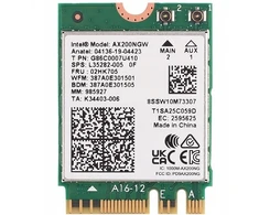 Intel Ax200 Wifi 2400mb + Bluetooth 5 vidinė tinklo plokštė nešiojamam kompiuteriui