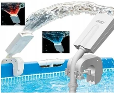 Intex Baseino fontanas Vandens Užuolaida baseinui Vandens srovė Led baseino apšvietimas