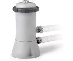 Intex stačiakampis karkasinis baseinas - antžeminis baseinas - 260 x 160 x 65 cm ir krystal clear kasetinis filtro siurblys - baseino kasetinė filtravimo sistema - 900 l/h