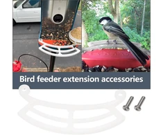 Išmanus lesyklėlės nusileidimo priekinis atramas su varžtais, suderinamas su bird buddy, platesnis atramos prailginimas "pasidaryk pats" priedams