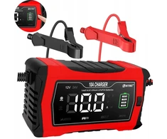 Išmanusis akumuliatoriaus įkroviklis Auto 10a Lifepo4 Lcd 12v 24v