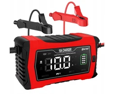 Išmanusis akumuliatoriaus įkroviklis Auto 10a Lifepo4 Lcd 12v 24v