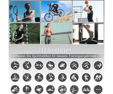 Išmanusis laikrodis moterims ir vyrams, fitneso laikrodis moterims su telefono funkcija, 1.85 colio jutiklinis ekranas, ip68 atsparus vandeniui, išmanusis laikrodis su pedometru, miego stebėjimo laikrodžiai vyrams, skirti android ir ios, turkio spalvos
