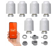 Išmanusis termostatas radiatoriui galvutė 6vnt Trv 601 Smart Home Tuya Zigbee
