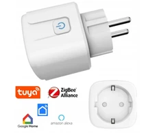 Išmanusis zigbee wifi tuya 3.0 elektros lizdas su srovės matavimu