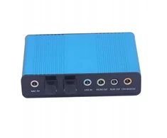 Stiprintuvas Išorinė Usb garso plokštė su optiniu S/pdif garsu