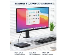 Išorinis "blu-ray" diskų įrenginys su Usb 3.0 ir Type-c