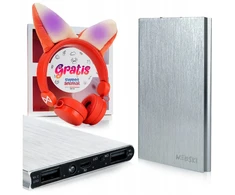 Itin plonas Snap-on powerbank 20000 Mah 2x Usb žibintuvėlis