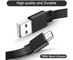 Itramax Micro Usb kabelis, 3 m, 2 vnt. pakuotė, 10 pėdų Micro Usb įkrovimo kabelis, maitinimo laidas, skirtas Neos Smartcam, Yi Nest Cam, vidaus ir lauko Blink Xt kamerai, Furbo Dog, Arlo Q, Netvue, XBOX One valdikliui Wyze