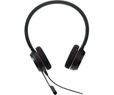 Jabra Evolve 20 Stereo Ausinės - Microsoft Certified ausinės, skirtos Voip programinei įrangai su pasyviu triukšmo slopinimu - Usb-c/a - juodos