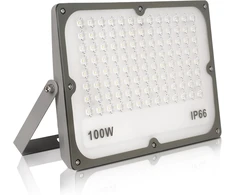Jbdusn led lauko prožektorius 100 w, 10000 lm itin ryškus plonas prožektorius laukui, 6500 k šaltai baltas prožektorius, ip65 vandeniui atsparus lauko apsaugos žibintas sodui, kiemui, sporto aikštelei