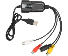 Televizorius Jectse vhs į skaitmeninį keitiklis, usb 2.0 vaizdo įrašymo plokštė, usb audio video keitiklis, vhs dv vcr hi8 dvd į skaitmeninį keitiklis, skirtas pc, tv, kasečių grotuvui, vaizdo kamerai, palaikymas