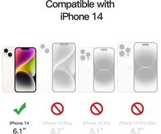 Jetech blizgantis dėklas, skirtas iphone 14 6.1 colio, blizgus smūgiams atsparus telefono dėklas, mielas apsauginis dėklas moterims ir mergaitėms (šviesiai violetinis)