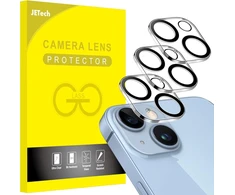 Jetech kameros apsauga, skirta iphone 14 6.1 colio ir iphone 14 plus 6.7 colio, 9h grūdinto stiklo ekrano apsauga, atspari įbrėžimams, itin skaidri hd, 3 vnt.