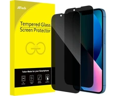 Jetech privatumo apsauginis stiklas visam ekranui, skirtas iphone 13 mini 5,4 colio, apsaugantis nuo šnipinėjimo grūdintas stiklas, kraštas į kraštą, nedaro įtakos dėklui, 2 vnt.