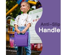 Jetech vaikiškas dėklas, skirtas Ipad Mini 5/4/3/2/1 (7,9 colio, modelis 2019/2015/2014/2013/2012) su įmontuota apsaugine plėvele, smūgiams atsparus viso korpuso dėklas su rankena (violetinis)