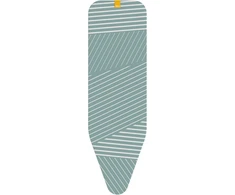 Joseph Joseph Joseph Flexa pakaitinis lyginimo lentos užvalkalas su elastine juosta, linijinis pilkas raštas, paminkštintas 4 mm putomis, lengvai ir greitai uždedamas lentoms 124 cm x 37 cm, pilkas, M dydis