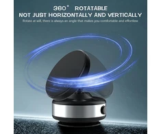 Joyye 360° pasukamas magnetinis telefono laikiklis automobiliui, 360° pasukamas magnetinis mobiliojo telefono laikiklis automobiliui, elektrinis siurbtukinis mobiliojo telefono laikiklis prietaisų skydeliui, telefono laikiklis sporto salei (juodas)