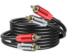 Jsadzkj 1.8 m 2 rca prailginimo laidas 2rca į 2rca stereo audio laidas 2rca vyriškas į 2rca vyriškas audio laidas 2rca adapterio prailginimo laidas, skirtas hdtv stiprintuvui hi-fi sistemai garsiakalbiui
