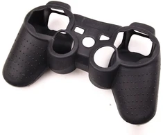 Juodas silikoninis dėklas Sony Ps3 valdikliui Playstation 3 Dualshock belaidžiam žaidimų valdikliui