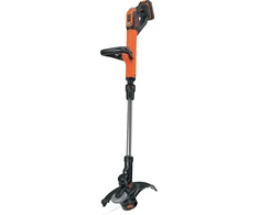 Juodas+decker akumuliatorinis vejos kraštu pjaustytuvas (18v 2.0 Ah, 28 cm pjovimo plotis, Powercommand Easy Feed, su akumuliatoriumi ir įkrovikliu) Stc1820epc