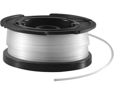 Juodas+decker Bcsta536b akumuliatorinis žoliapjovė (36 V, pjovimo plotis 33 cm), oranžinė/juoda ir visiškai automatinė vieno siūlo ritė (žoliapjovei, 10 m ilgio, 1,5 mm linijos skersmuo) A6481