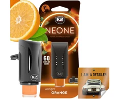 K2 Neone Allright Oranžinis Automobilio kvapas, gaiviklis tvirtinamas prie grotelių