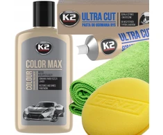 K2 Sidabrinis spalvos korekcinis vaško pasta rinkinys įbrėžimams pašalinti automobiliui