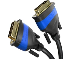 Kabeldirekt Dual Link Dvi kabelis su ferito šerdimi, užtikrinančiu signalo perdavimą be trukdžių – 5 m (skaitmeninis Dvi-d/24+1 monitoriaus kabelis, iki 2560 × 1600 esant 60 Hz arba Full Hd/1080p)
