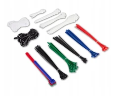 Kabelinės стяжки, dirželiai, velcro juostos 250 vnt.