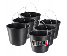 Kadax statybinis kibiras 20l, plastikinis, sodo, tvirtas, 6 vnt.