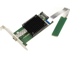 Kalea-informatique M2 1 prievado tinklo plokštė Sfp+ 10g 10 gigabitų ethernet fiber, skirta M.2 prievado tipui Pcie, M key arba B+m su intel Jl82599en lustu
