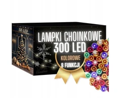 Kalėdinės lemputės 300 Led spalvotos 24m lauko